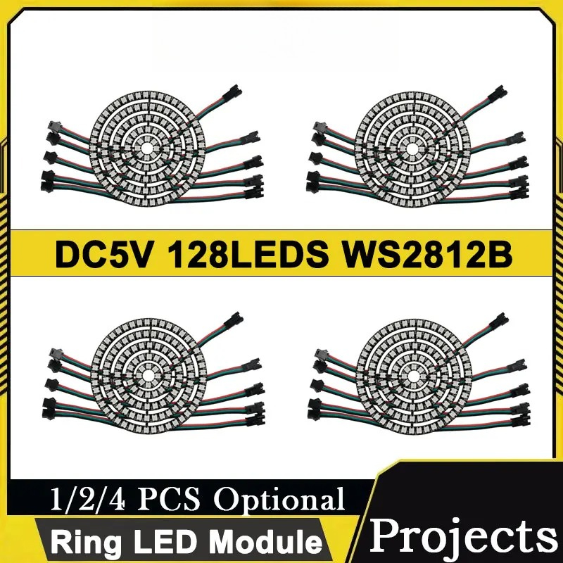 Diy Electronics Address - Modulo Anello LED Programmabile WS2812B 128LED