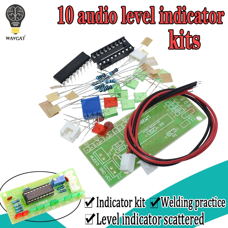 Diy Electronics Lab - LM3915 DC 9V-12V 10 LED Suono