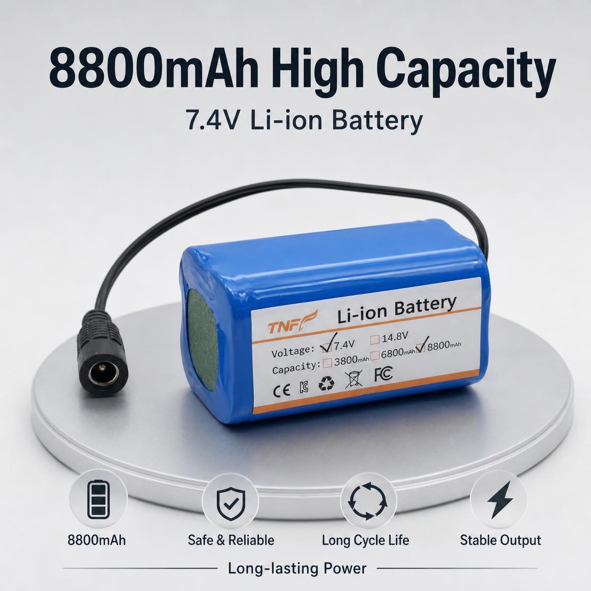 Diy Electronics Cleaner - Nuova Batteria Ricaricabile Li-ion 7.4V 14.8V