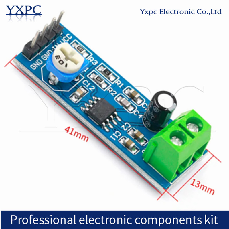 Diy Audio Electronics Projects - Modulo Amplificatore Audio LM386, Guadagno 200x,
