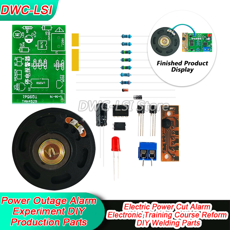 Diy Electronics Course - Allarme di interruzione di corrente Kit