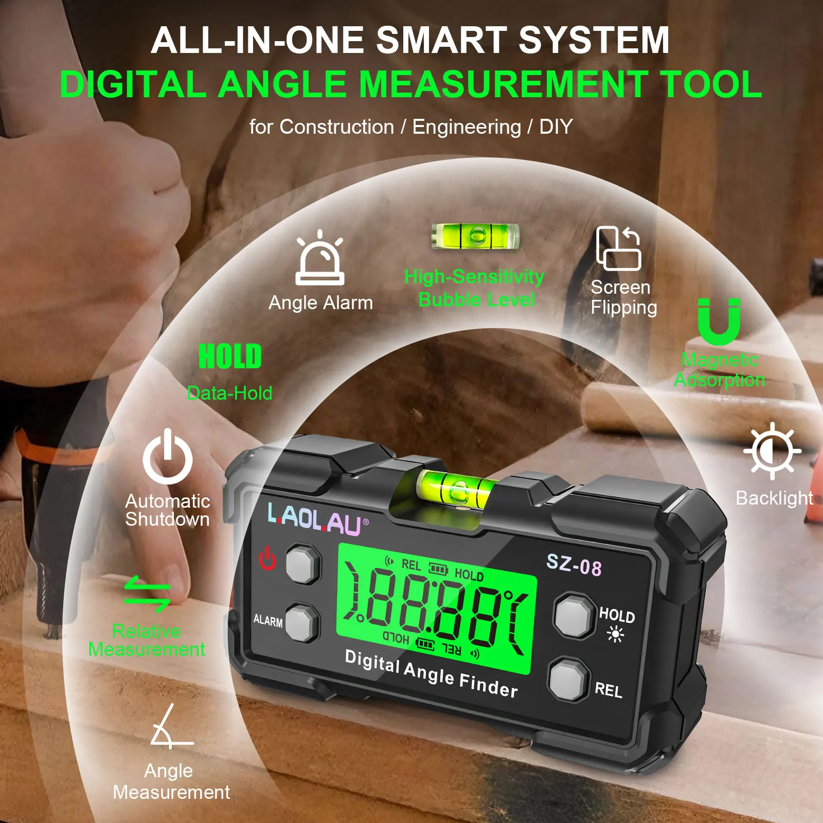 Goniometro Digitale con Bolla  - Useful Diy Electronics recensione e prezzo