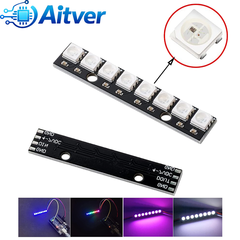 WS2812B Modulo LED RGB a 8 bit - Diy Electronics Address recensione e prezzo