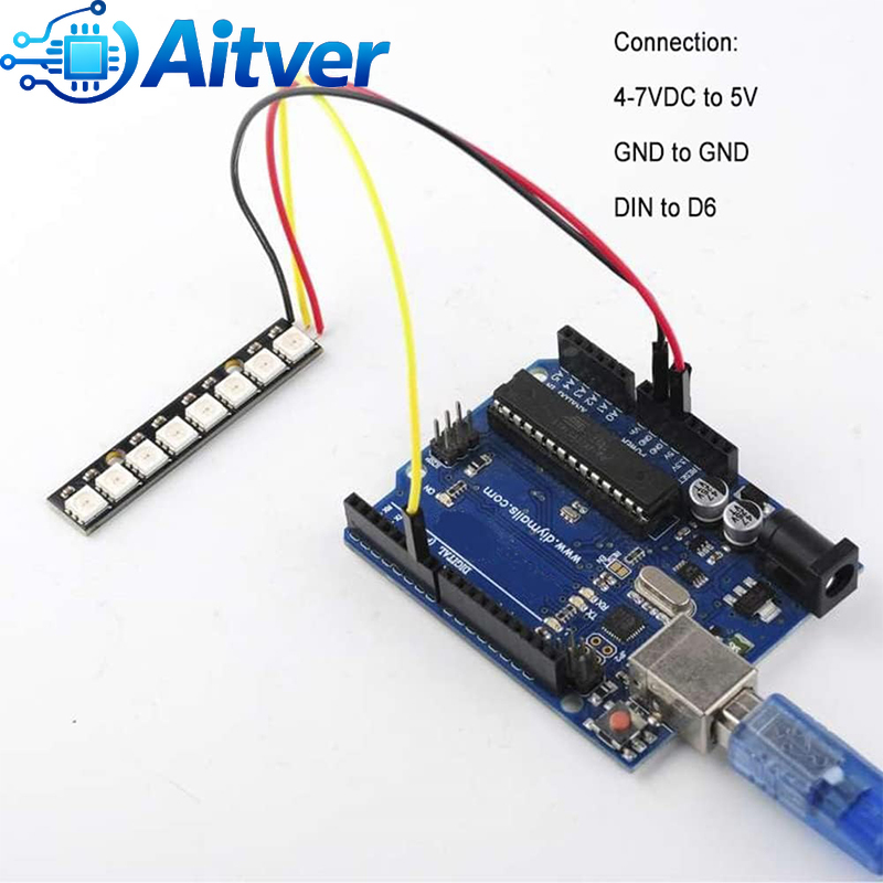 WS2812B Modulo LED RGB a 8 bit - Diy Electronics Address recensione e prezzo
