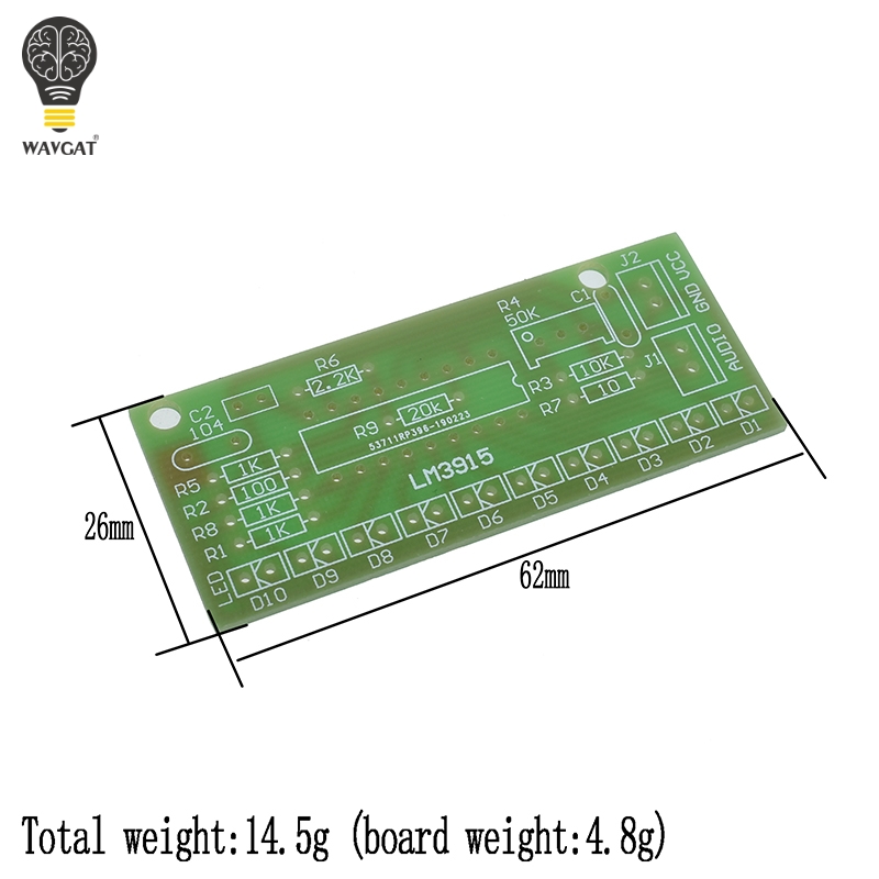 LM3915 DC 9V-12V 10 LED Suono  - Diy Electronics Lab recensione e prezzo
